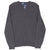 VINTAGE RALPH LAUREN DARK GREY V NECK KNIT WOOL SWEATER 1990S LARGE DEADSTOCK
