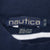 Vintage Nautica Blue Mariniere Tee Shirt 1990S Size Large With Single Stitch Sleeves