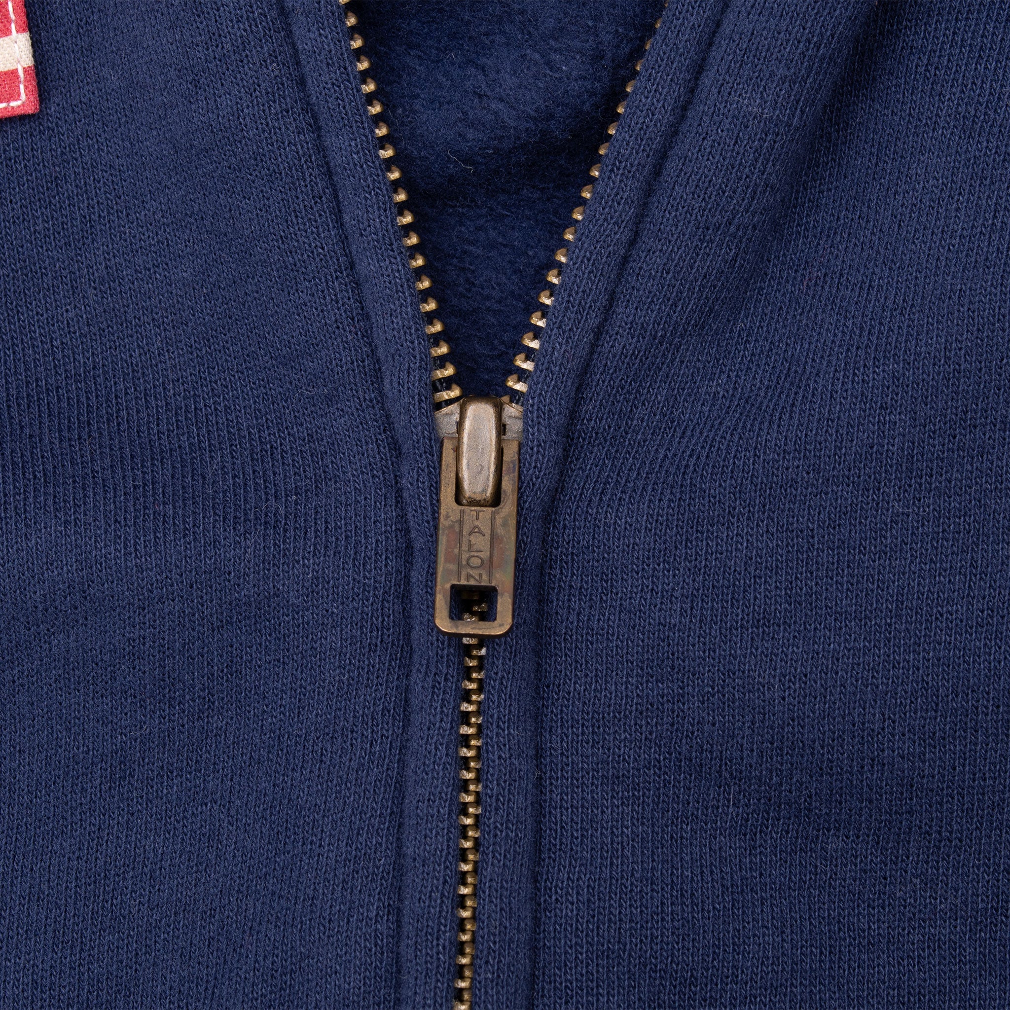 VINTAGE RALPH LAUREN USA BIG HORSE ZIP UP BLUE HOODIE SWEATSHIRT SMALL