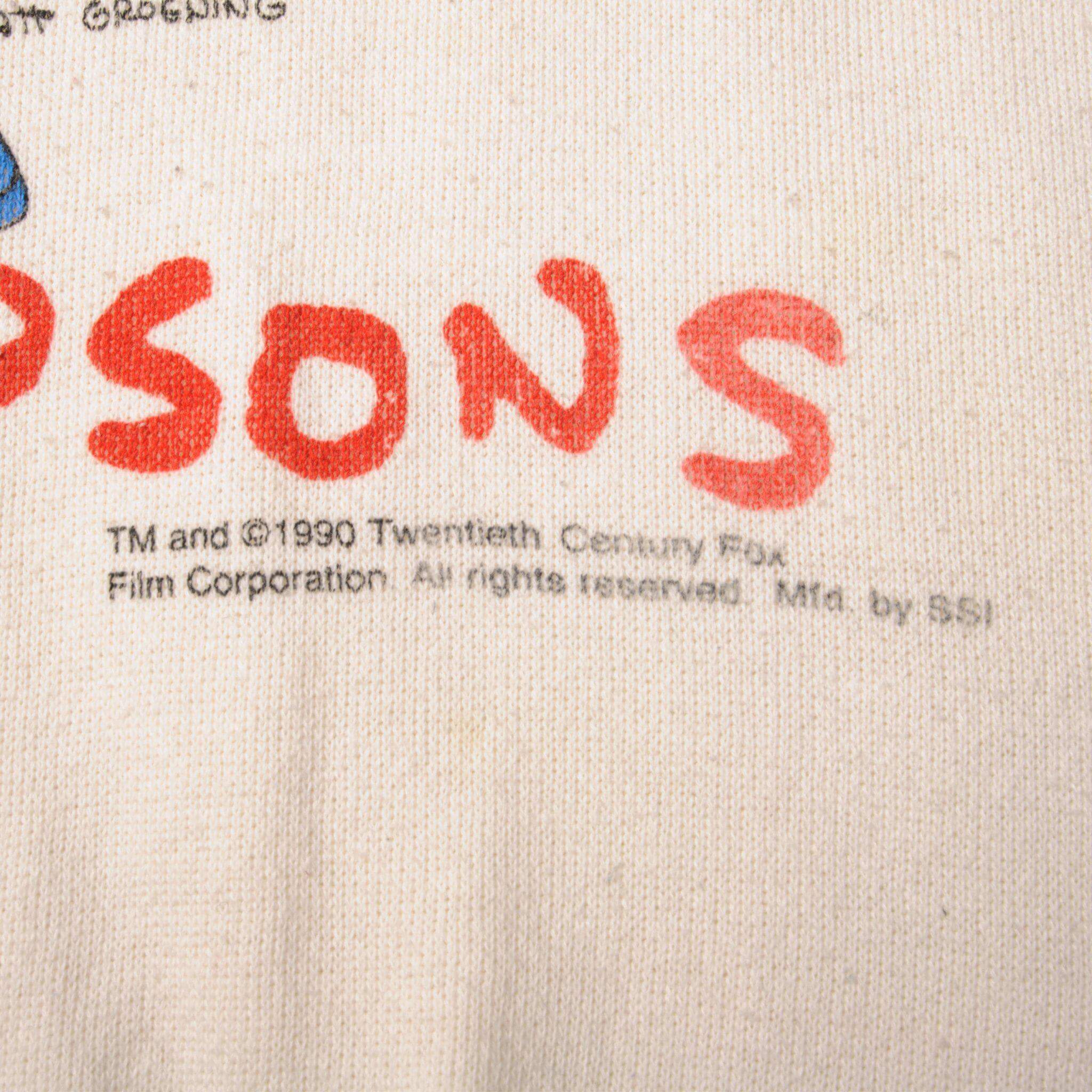 VINTAGE THE SIMPSONS SWEATSHIRT 1990 SIZE MEDIUM MADE IN USA