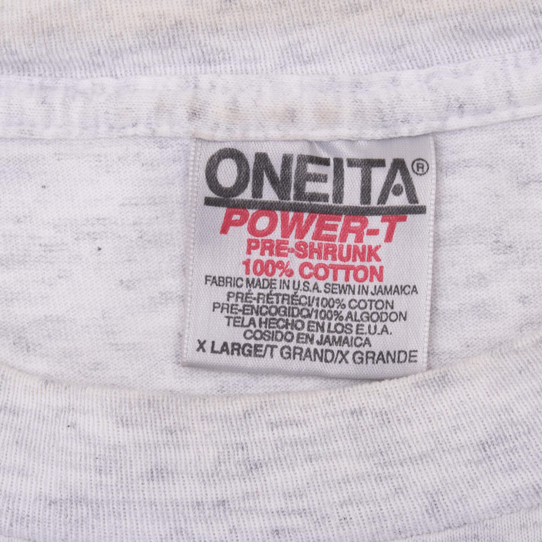 Vintage Ski Skiing Golden Squeegee Grey Tee Shirt 1995 Size XL With Single Stitch Sleeves