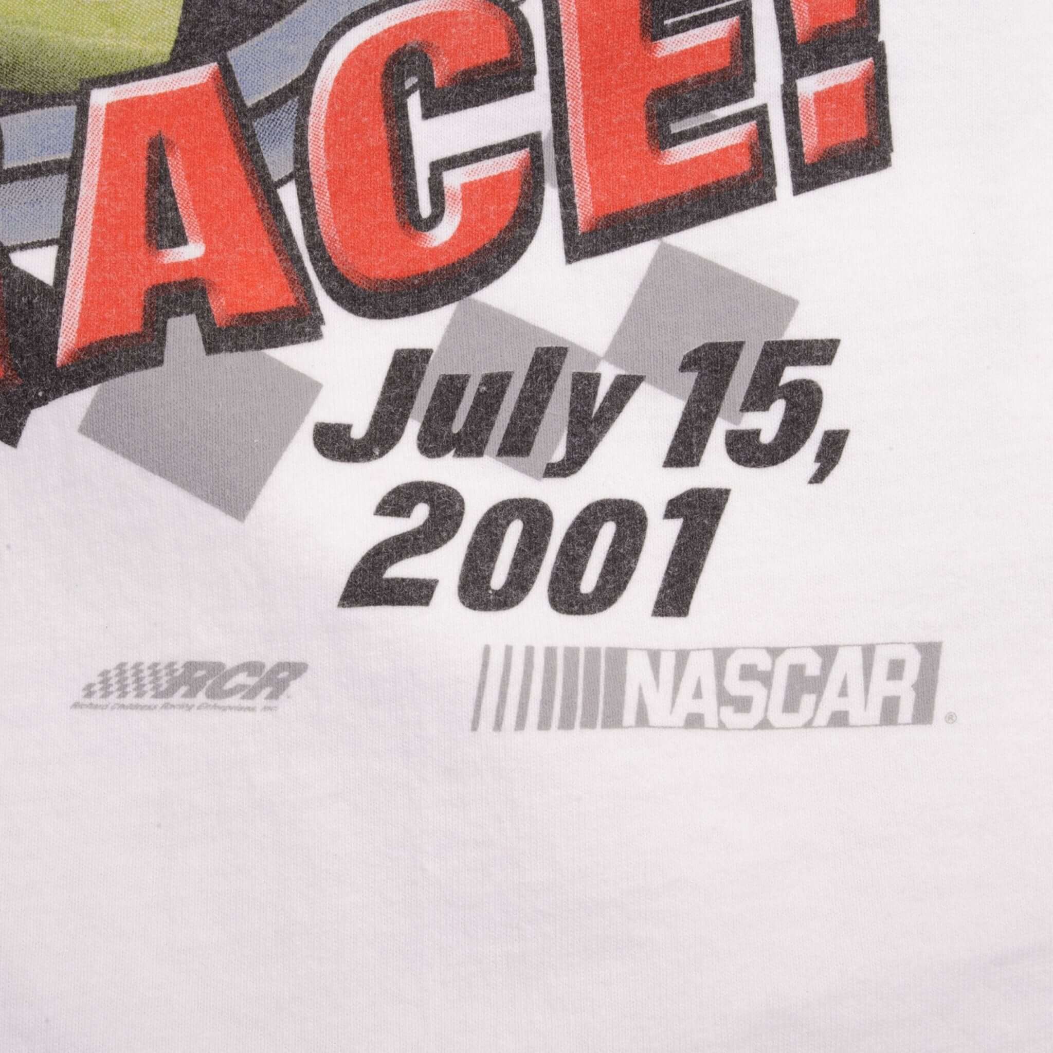 Vintage Nascar Kevin Harvick Chicagoland Speedway Inaugural Joliet Illinois July 15 2001 Tee Shirt Size XL