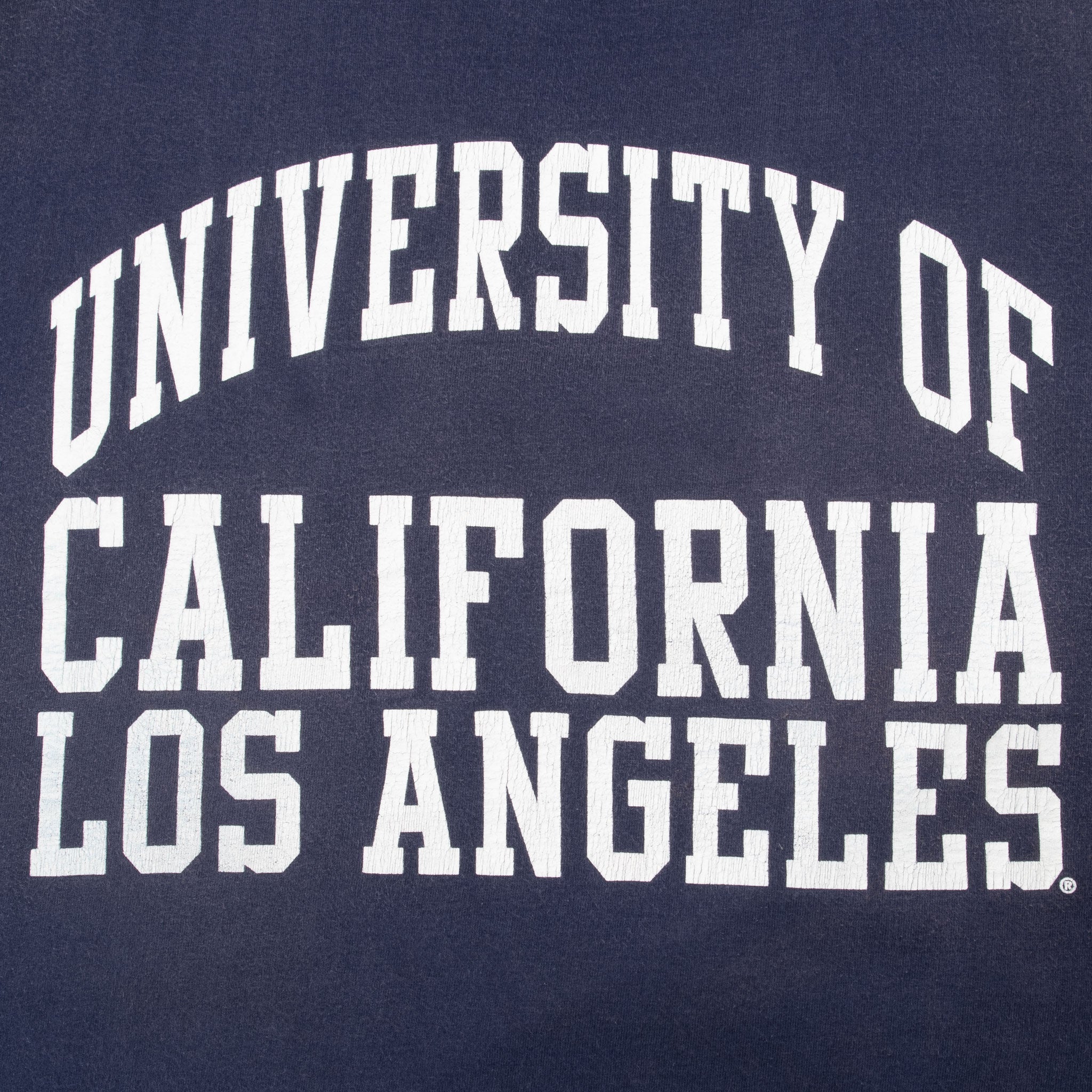 Vintage Ncaa Ucla 1990S Russell Athletic Navy Blue Tank Top Tee Shirt Size XL Made In Usa