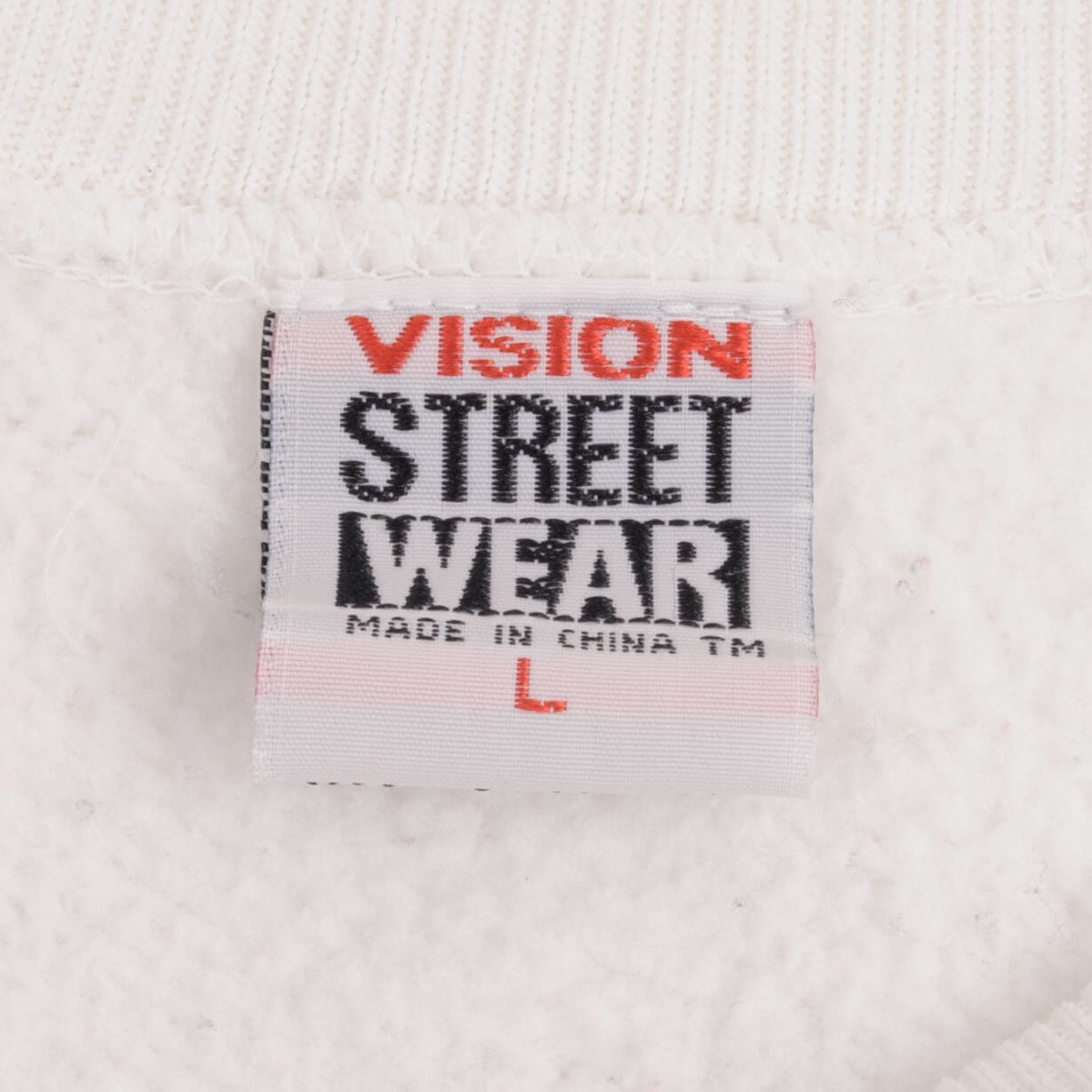 Vintage Vision Streetwear Skate 1987S Sweatshirt With Pockets Size Large