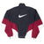 VINTAGE NIKE BIG SWOOSH BLACK BURGUNDY WHITE WINDBREAKER JACKET 1990S LARGE