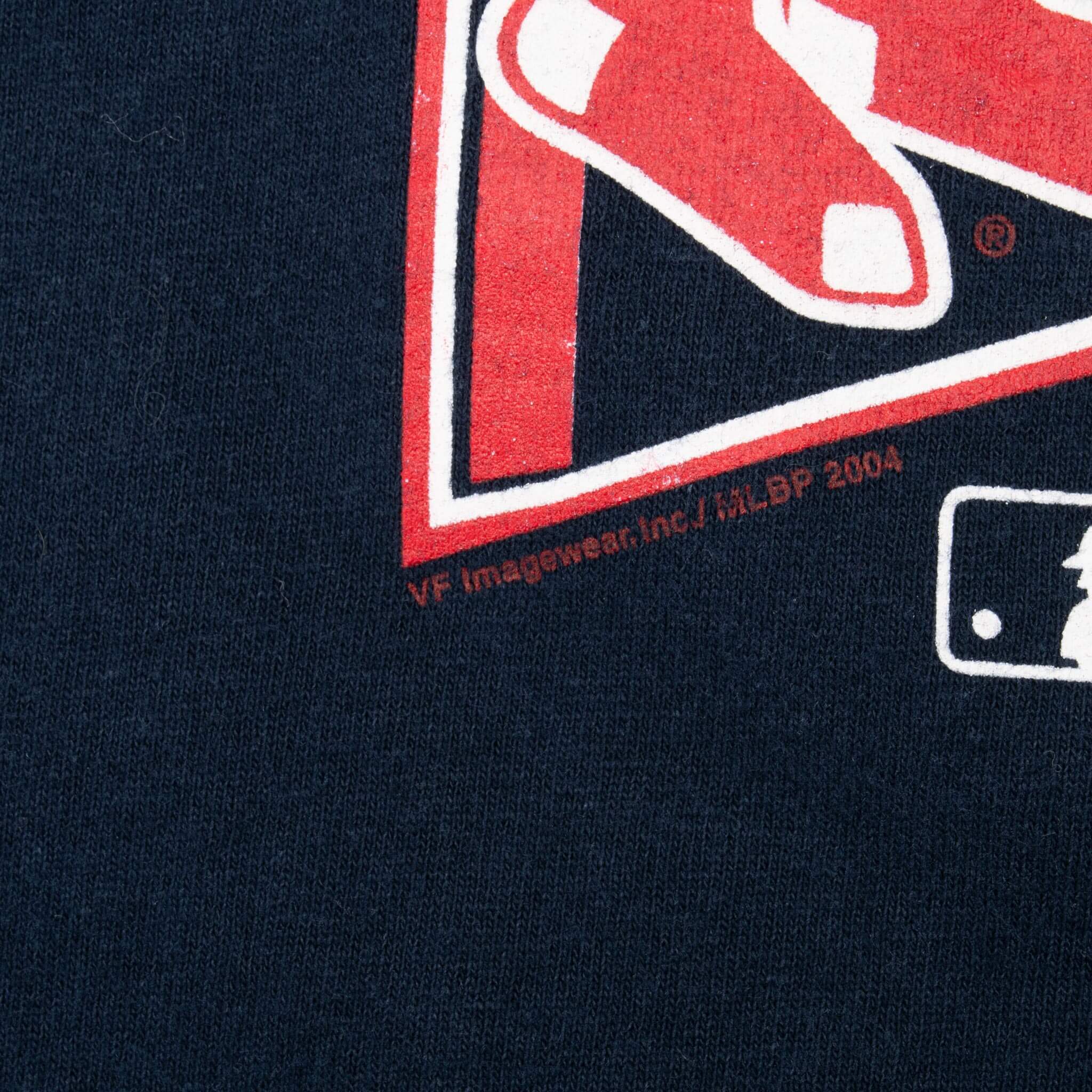 Vintage Mlb Boston Red Sox American Champions 2004 Tee Shirt Size Large