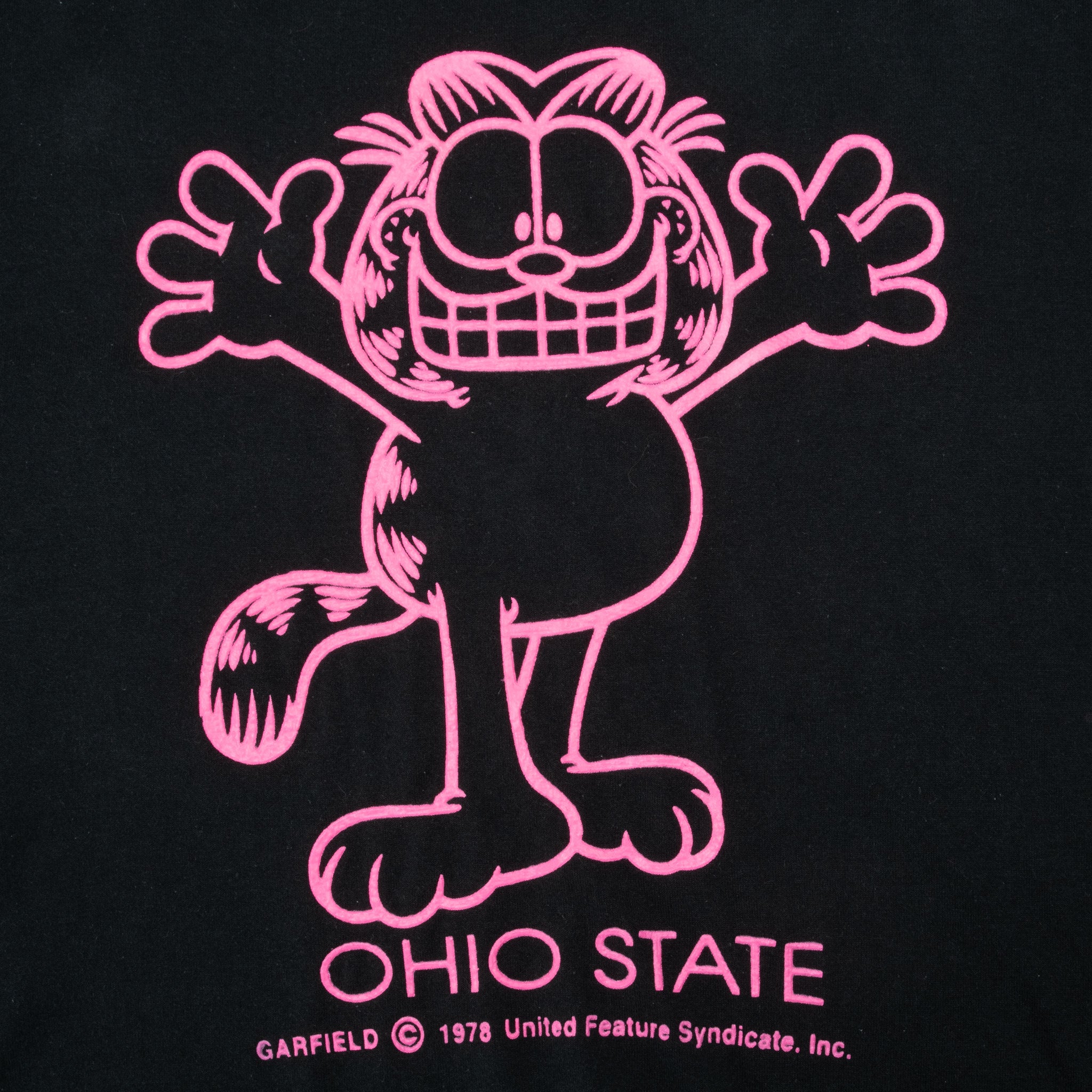 Vintage Garfield Ohio State 1978 Tee Shirt Medium Made In Usa With Single Stitch