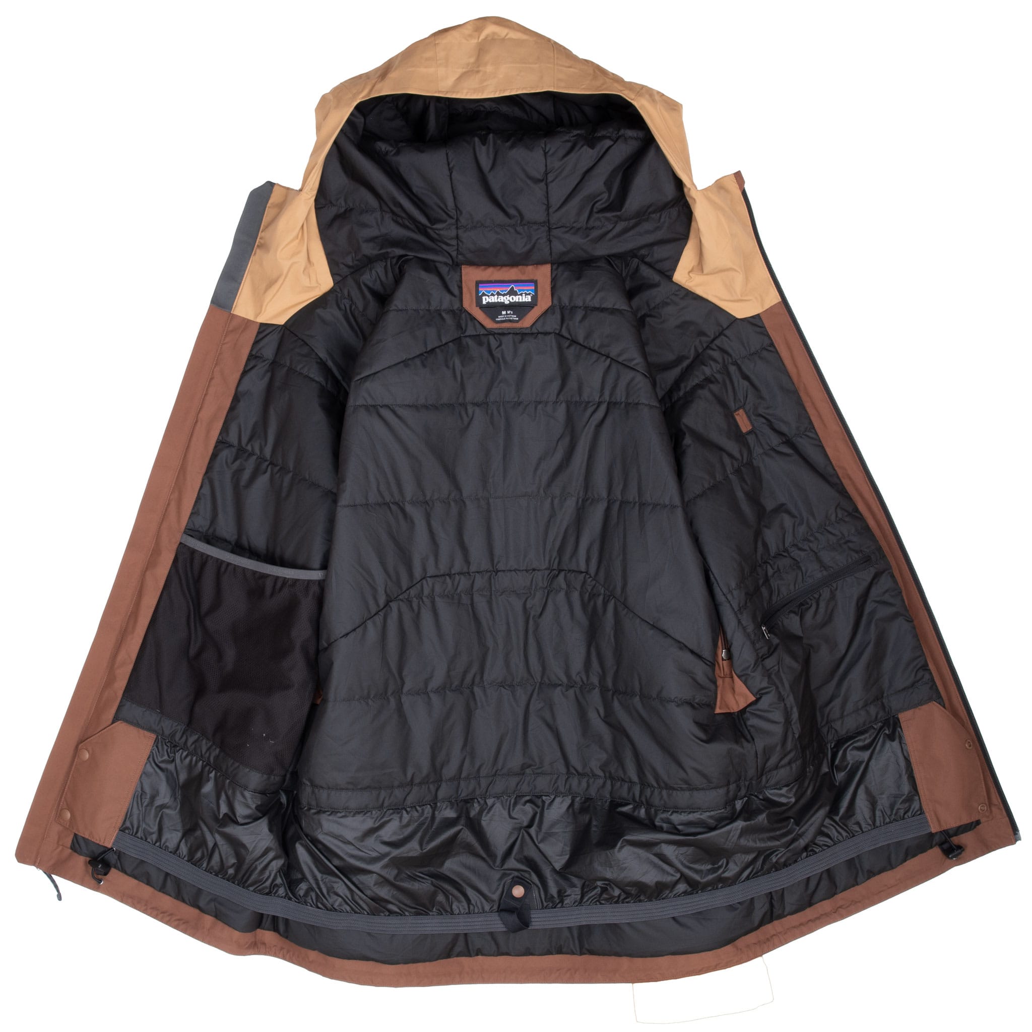 VINTAGE PATAGONIA INSULATED POWDER TOWN BROWN JACKET 2023 SIZE MEDIUM