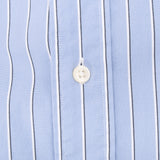 Vintage Ralph Lauren Blue Striped Shirt 1990S Size Large