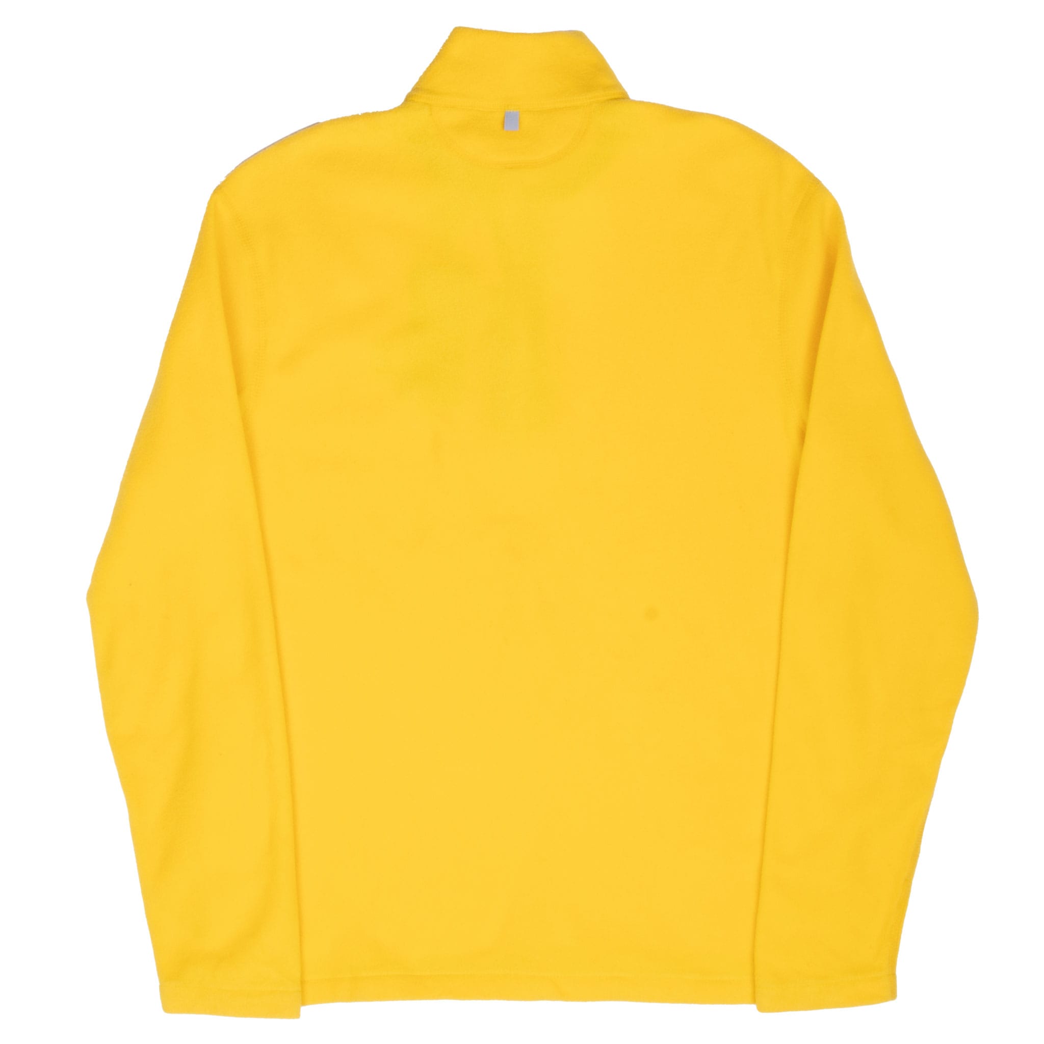 VINTAGE POLO RALPH LAUREN YELLOW QUARTER ZIP FLEECE JACKET MEDIUM DEADSTOCK