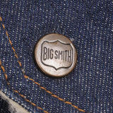 Vintage Big Smith Western Outwear Sherpa Denim Sleeveless Jacket Size Small Made In Usa 