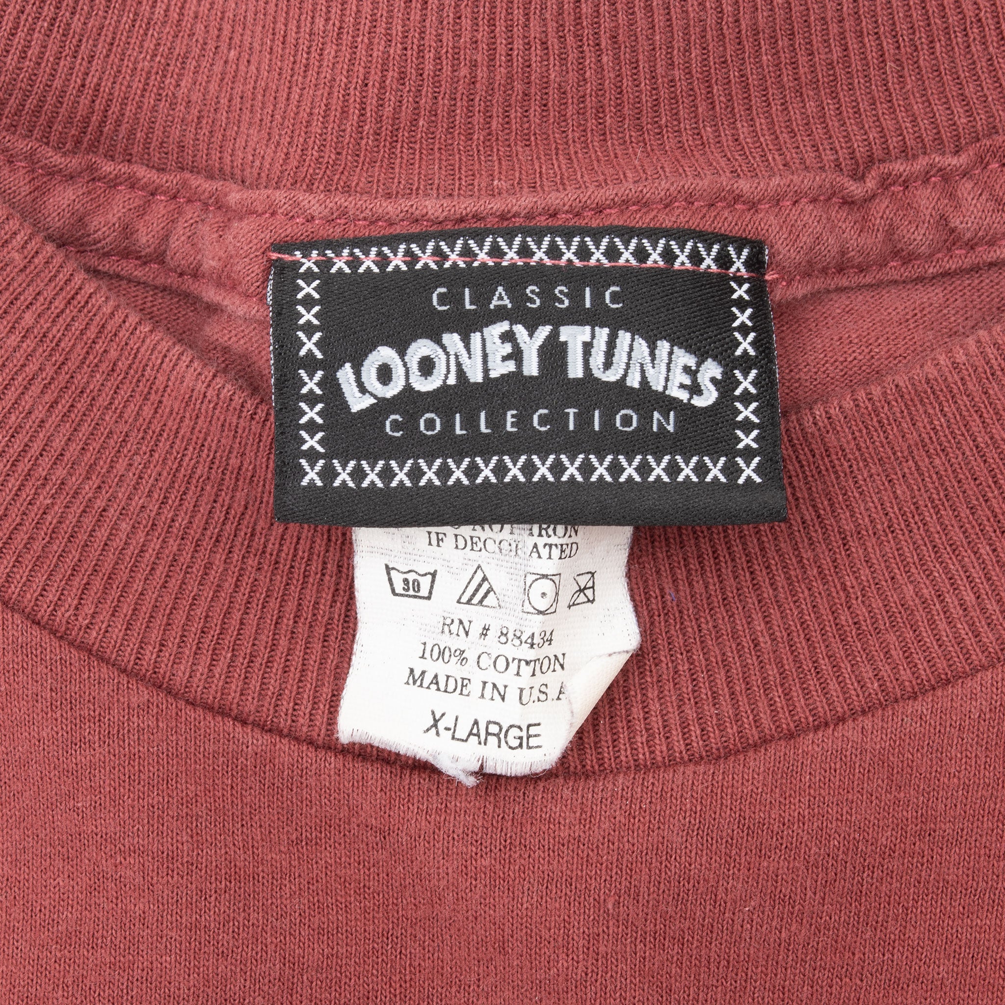 Vintage Looney Tunes Taz Biker Harley Davidson Tee Shirt 1998 Size XL Made In Usa