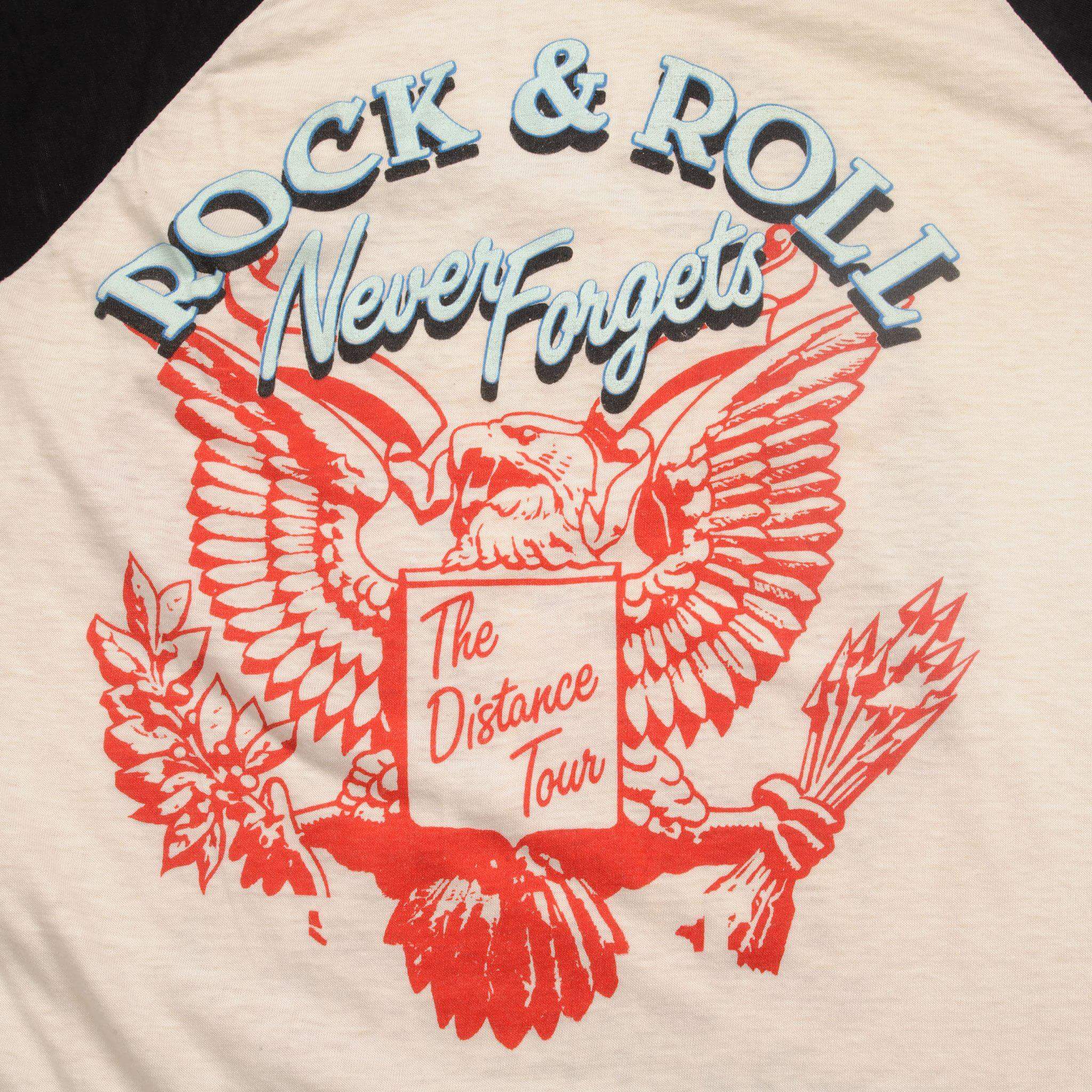 VINTAGE ORIGINAL BOB SEGER & THE SILVER BULLET BAND RAGLAN TEE SHIRT 1983 SIZE MEDIUM