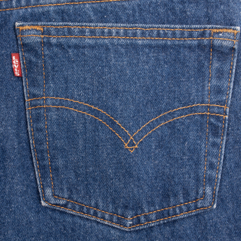Beautiful Indigo Levis 501 Jeans 1990s Made in USA with Medium Wash   Size on tag 30X32 Actual Size 29X32  Back Button #544