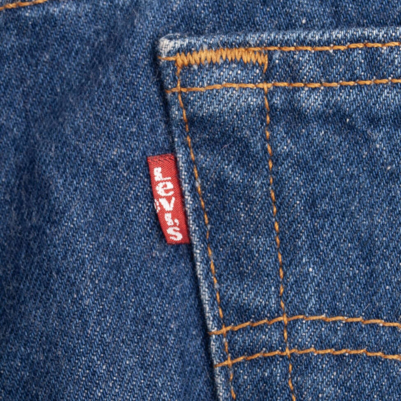 Beautiful Indigo Levis 501 Jeans 1990s Made in USA with Medium Wash   Size on tag 30X32 Actual Size 29X32  Back Button #544