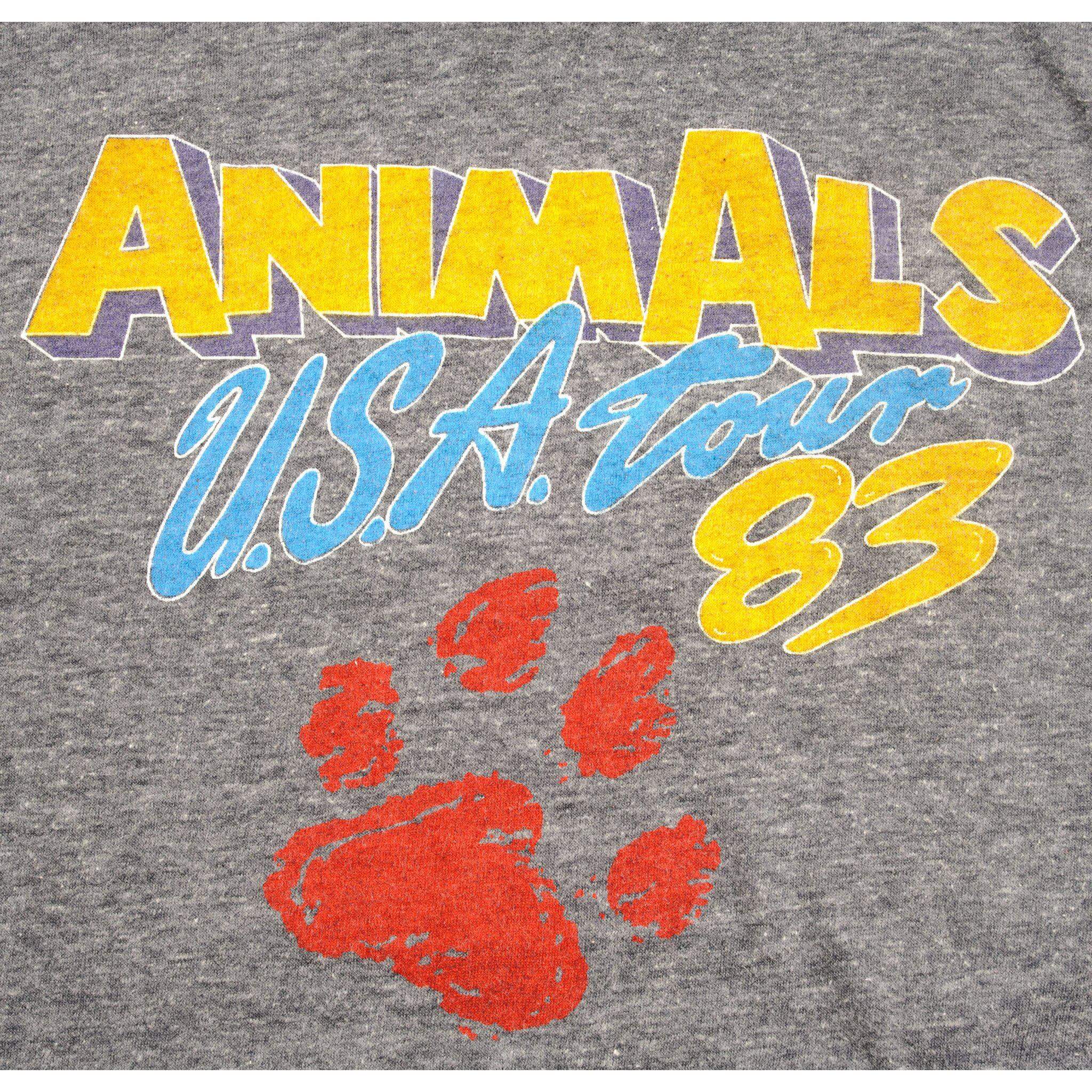 Vintage Animals USA Tour 1983 Tee Shirt Size Small.