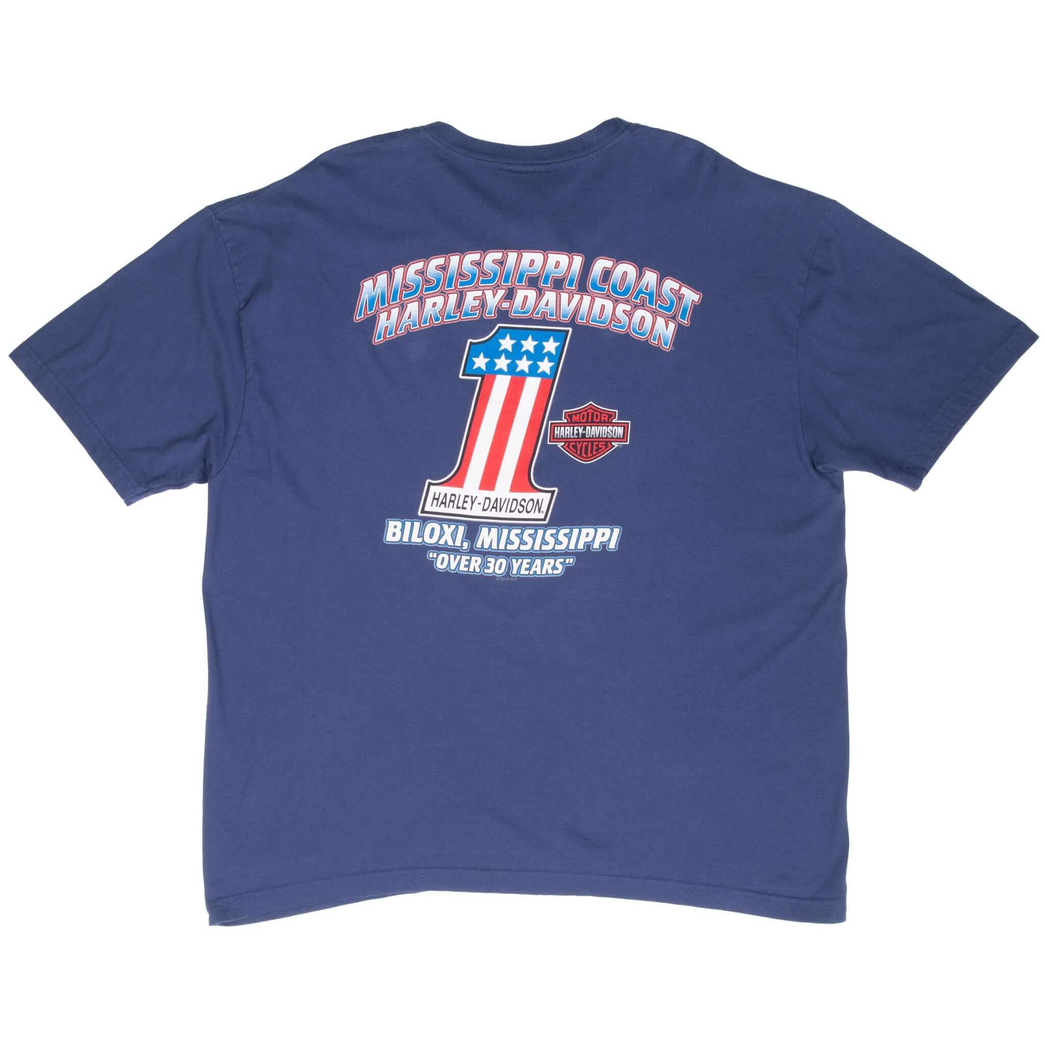 Vintage Harley Davidson Eagle Tee Shirt Size 2XL Made In USA