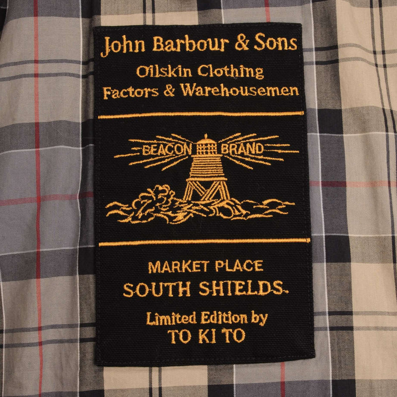 Vintage Barbour Beacon Brand Market Place South Shields Limited Edition To Ki To Jacket Size Small