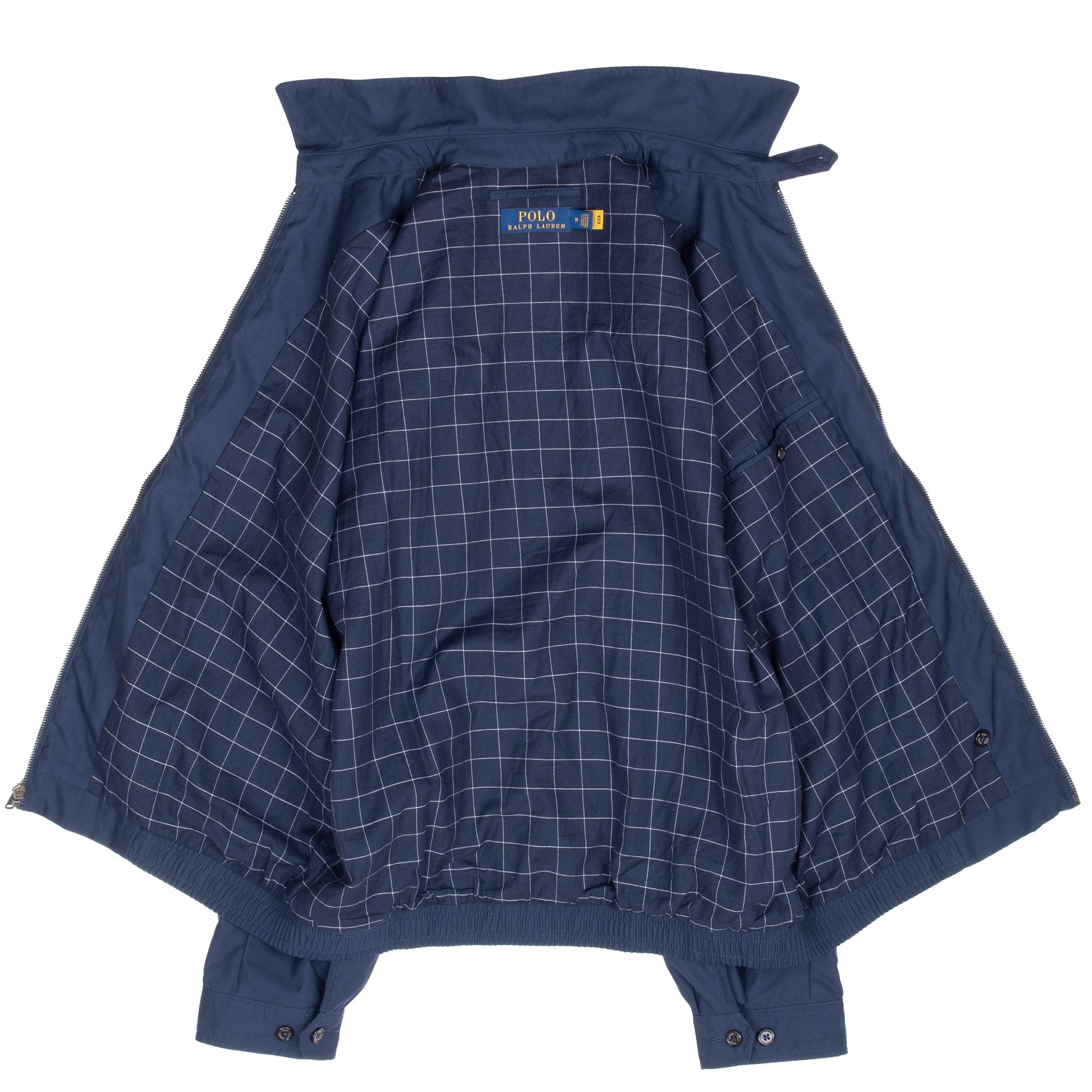 VINTAGE POLO RALPH LAUREN BLUE HARRINGTON GOLF JACKET SIZE MEDIUM