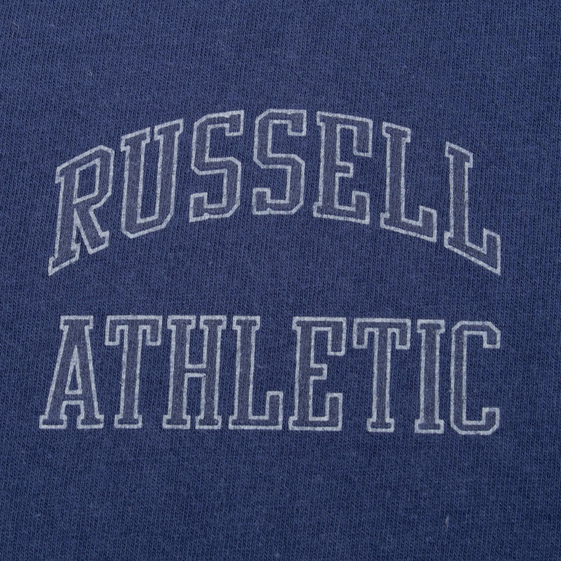 Vintage Russell Athletic Blue Tee Shirt 1990S Size XL