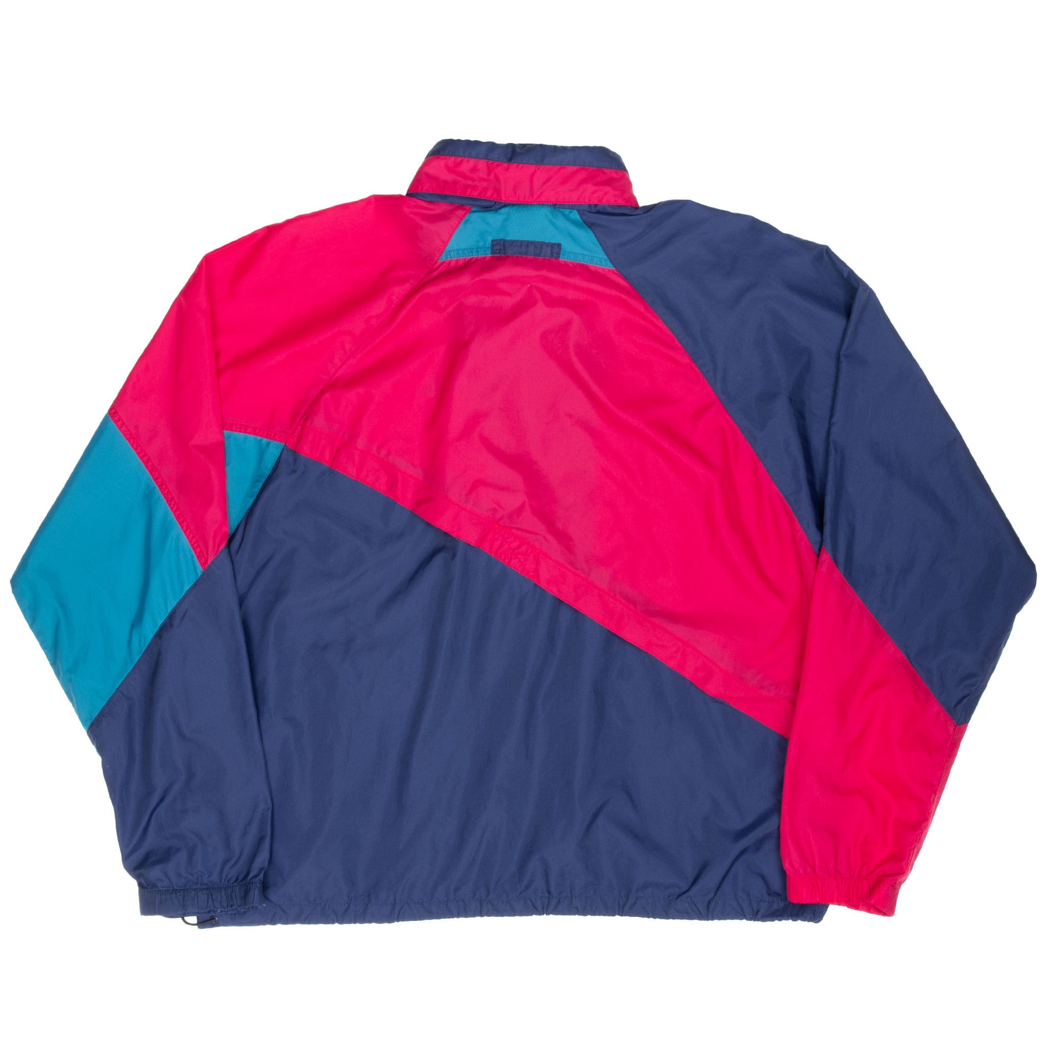 VINTAGE NIKE SWOOSH PINK BLUE WINDBREAKER JACKET LATE 1980S LARGE
