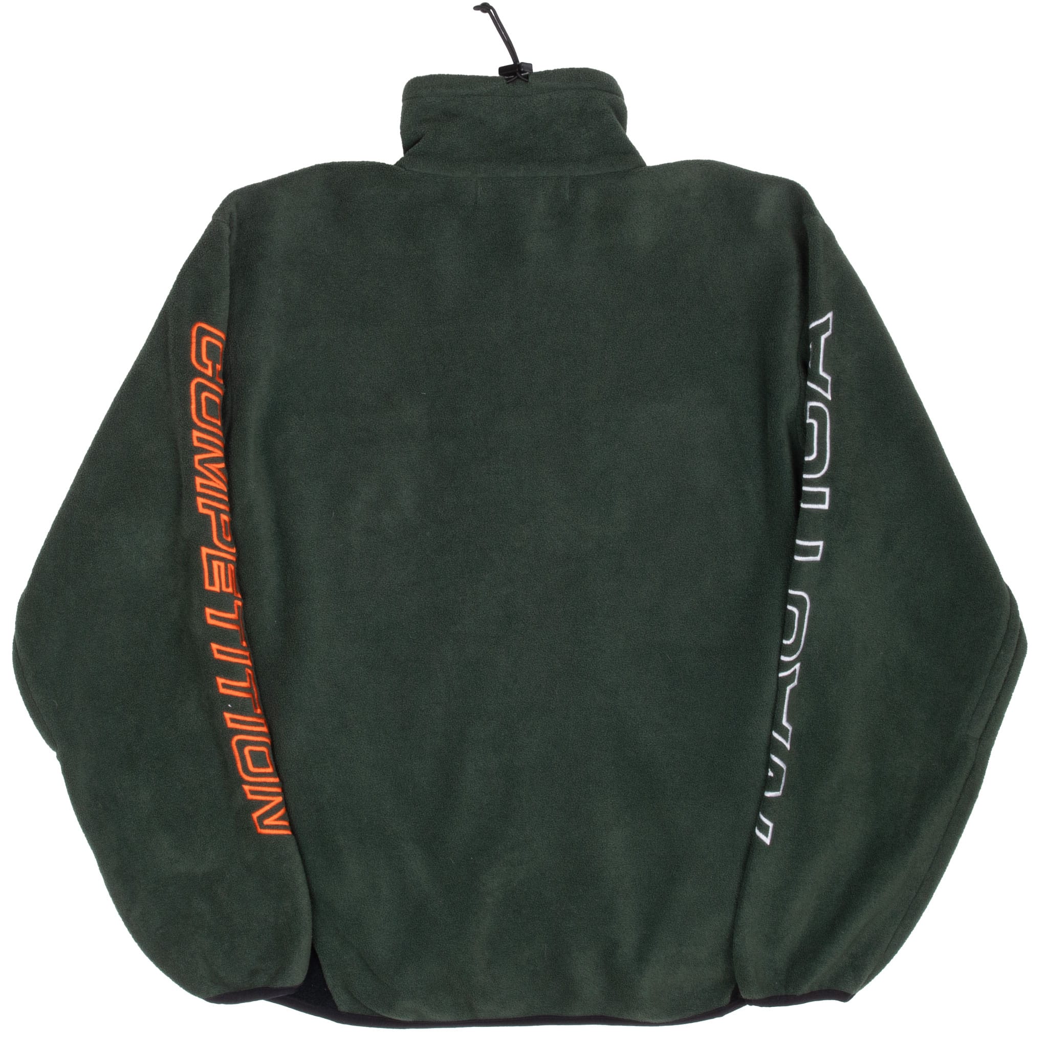VINTAGE NAUTICA COMPETITION GREEN QUARTER ZIP FLEECE JACKET 1990S MEDIUM