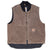 Vintage Carhartt Quilted Lined Brown Vest Jacket V02Cht 1999 Size XL Made In Usa