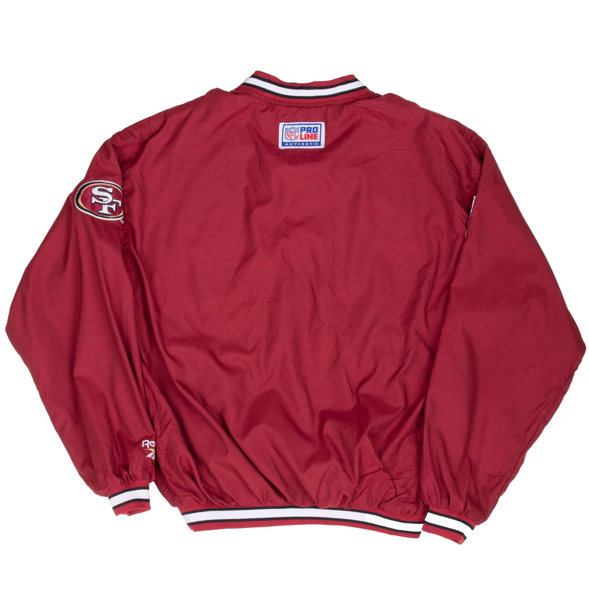 Vintage Nfl San Francisco 49Ers 1996 50th Anniversary Reebok Pull Over Jacket Size Medium