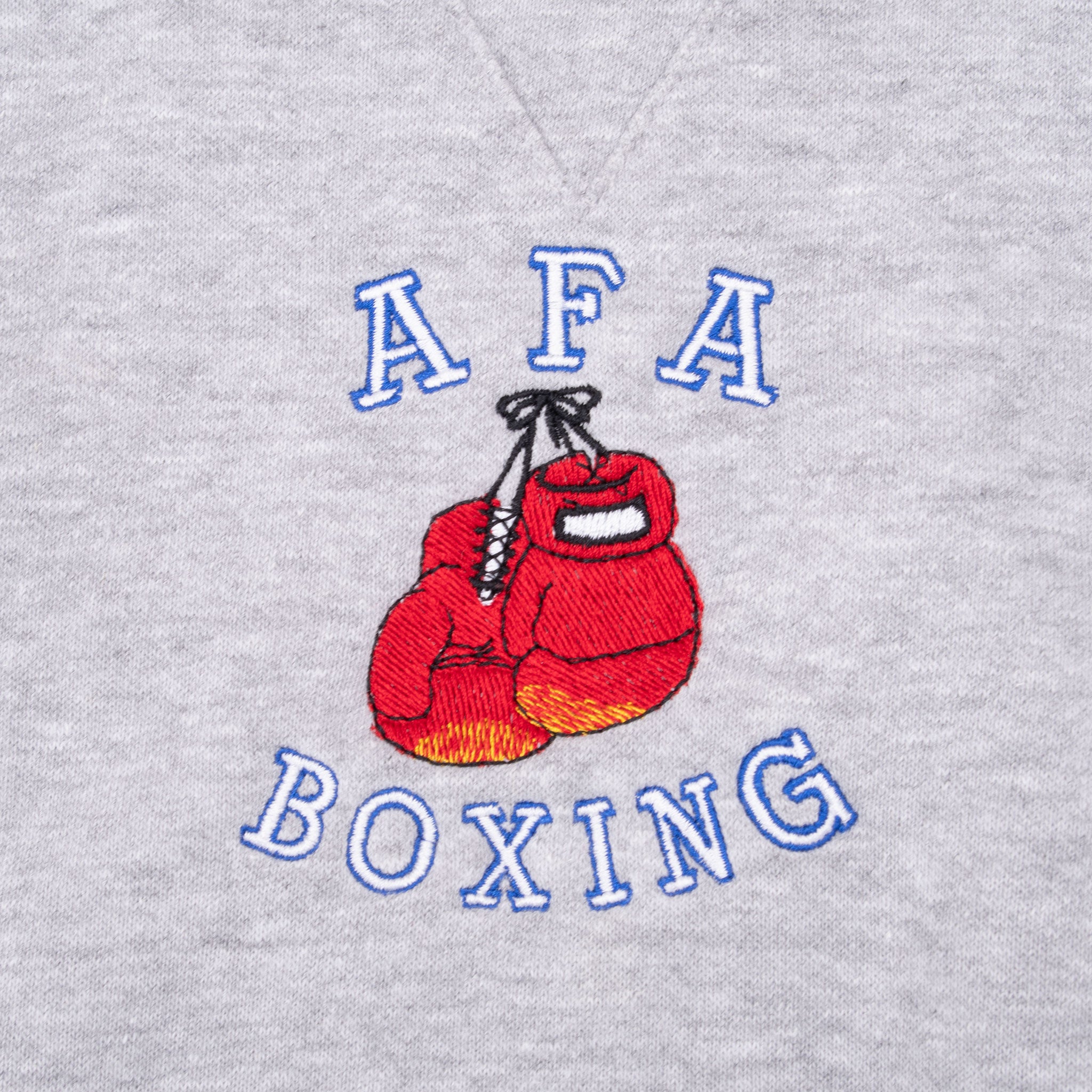 Vintage Nike Center Swoosh Afa Boxing Grey Sweatshirt 1990S Size Large