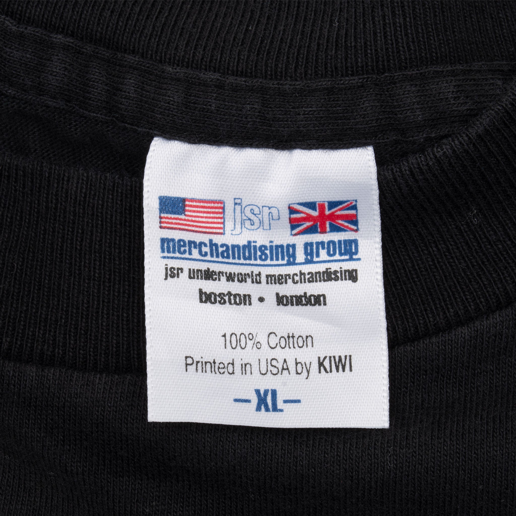 Vintage Acdc Back In Black Tee Shirt 1991 Size XL Made In Usa With Single Stitch Sleeves