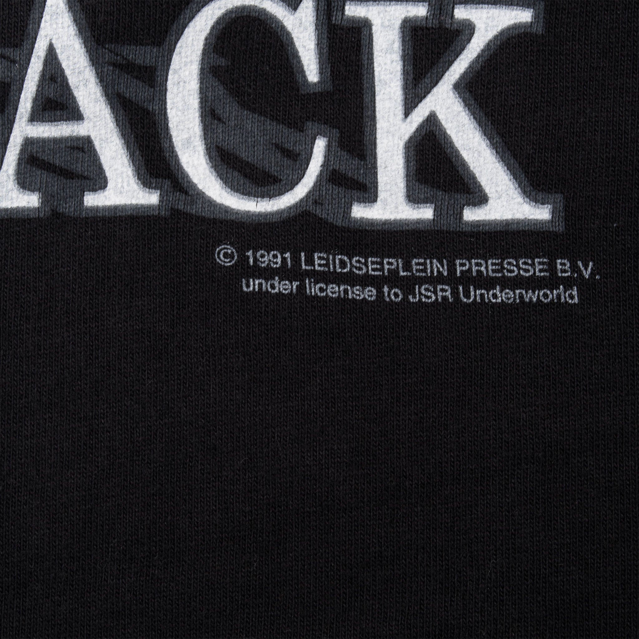 Vintage Acdc Back In Black Tee Shirt 1991 Size XL Made In Usa With Single Stitch Sleeves