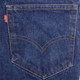 Beautiful Indigo Levis 517 Jeans With Blue Bar Tacks 1980s Made in USA with Dark Wash Talon Zipper  Size on tag 38X32 Actual Size 38X32 Back Button #2