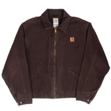 Vintage Carhartt Detroit Unlined Dark Brown Jacket J310 DKB 2011 Size XL