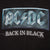 Vintage Acdc Back In Black Tee Shirt 1991 Size XL Made In Usa With Single Stitch Sleeves