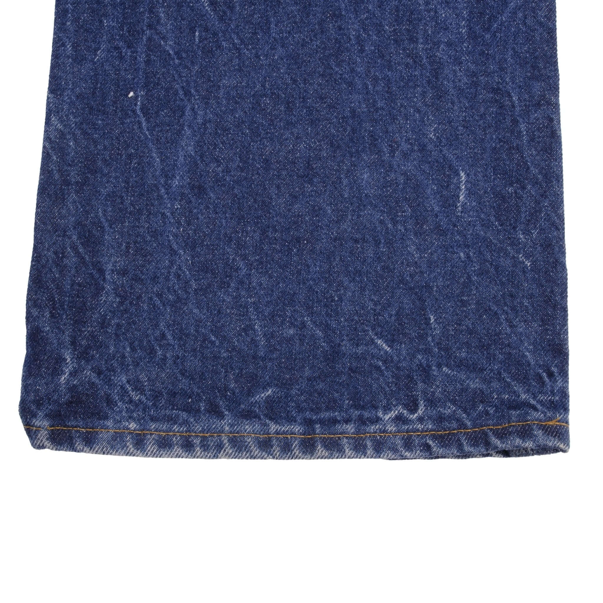 Beautiful Indigo Levis 517 Jeans With Blue Bar Tacks 1980s Made in USA with Dark Wash Talon Zipper  Size on tag 38X32 Actual Size 38X32 Back Button #2