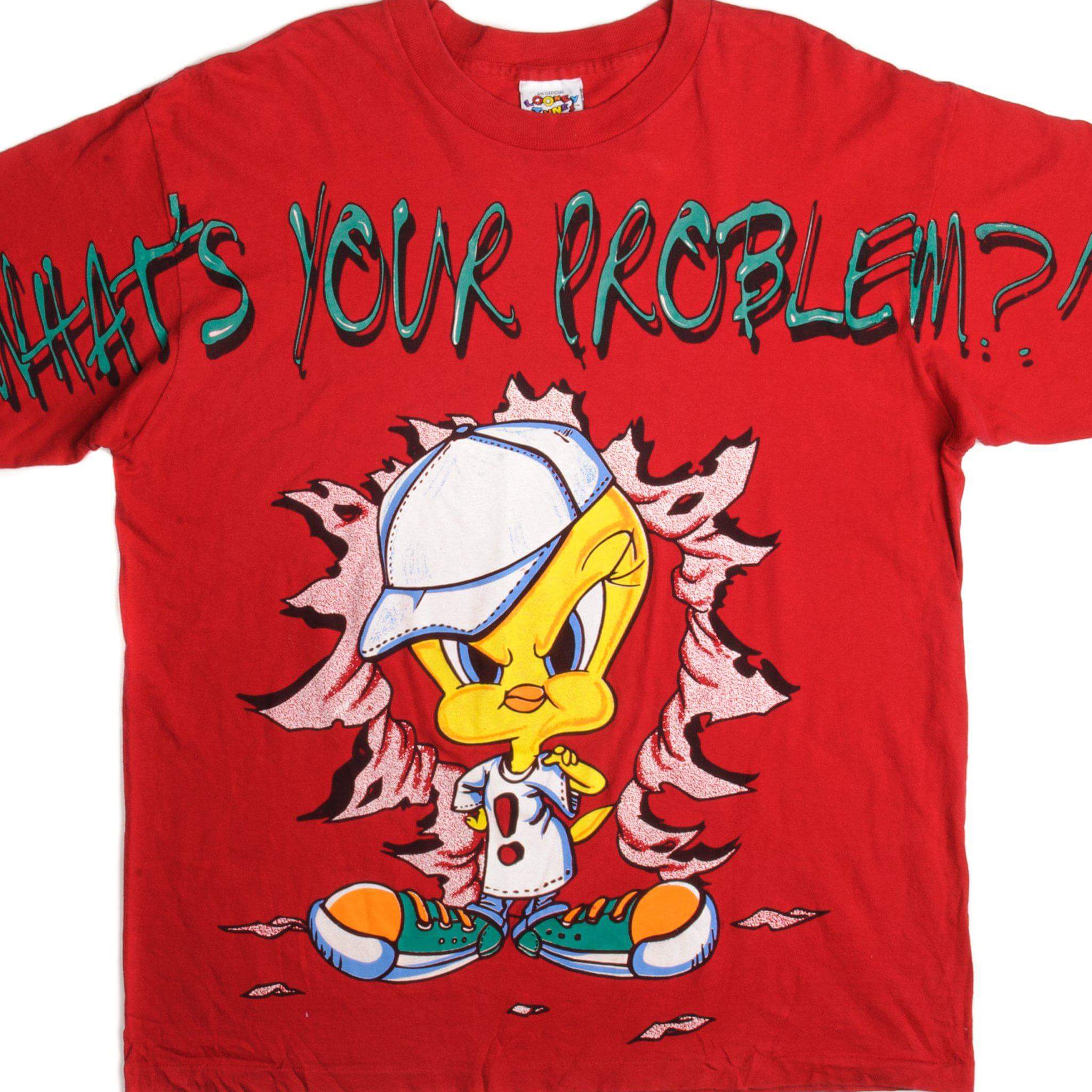 VINTAGE LOONEY TUNES TWEETY TEE SHIRT 1996 SIZE XL MADE IN USA