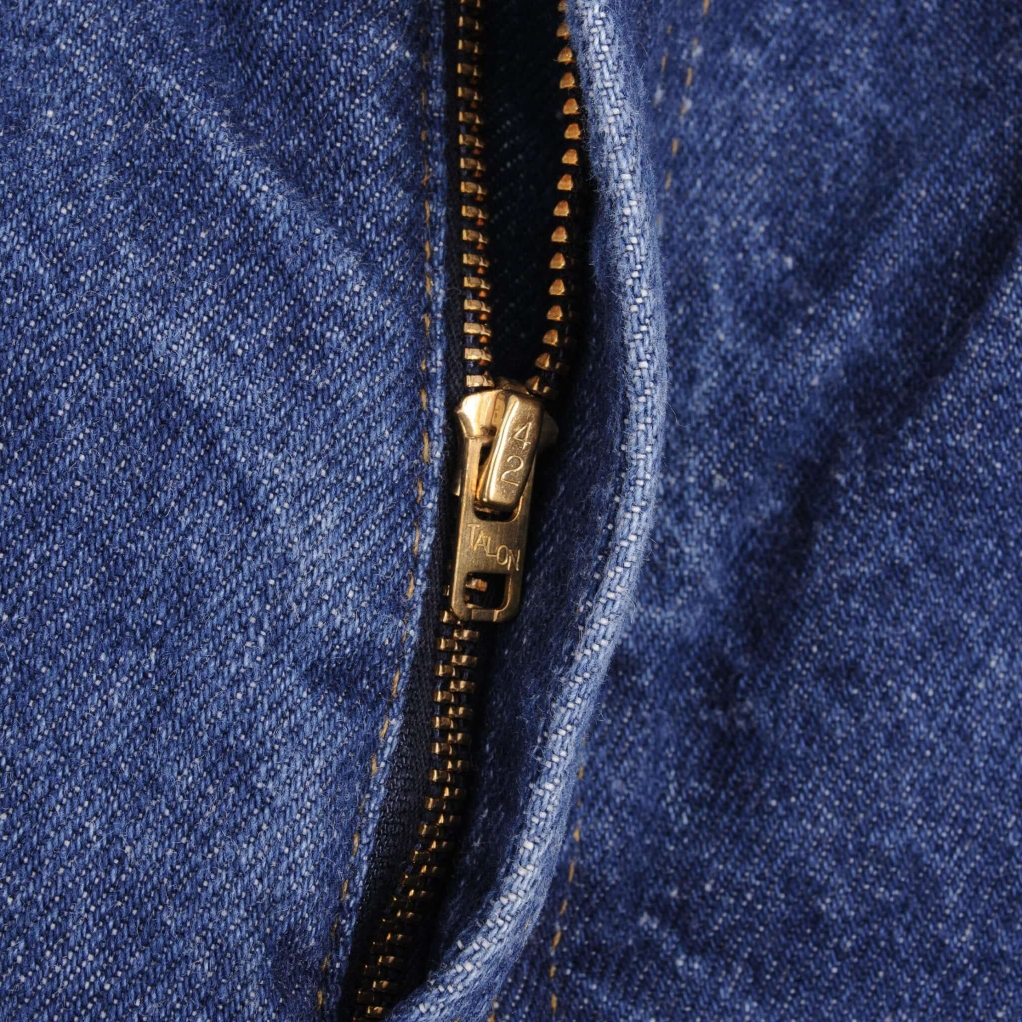 Beautiful Indigo Levis 517 Jeans With Blue Bar Tacks 1980s Made in USA with Dark Wash Talon Zipper  Size on tag 38X32 Actual Size 38X32 Back Button #2