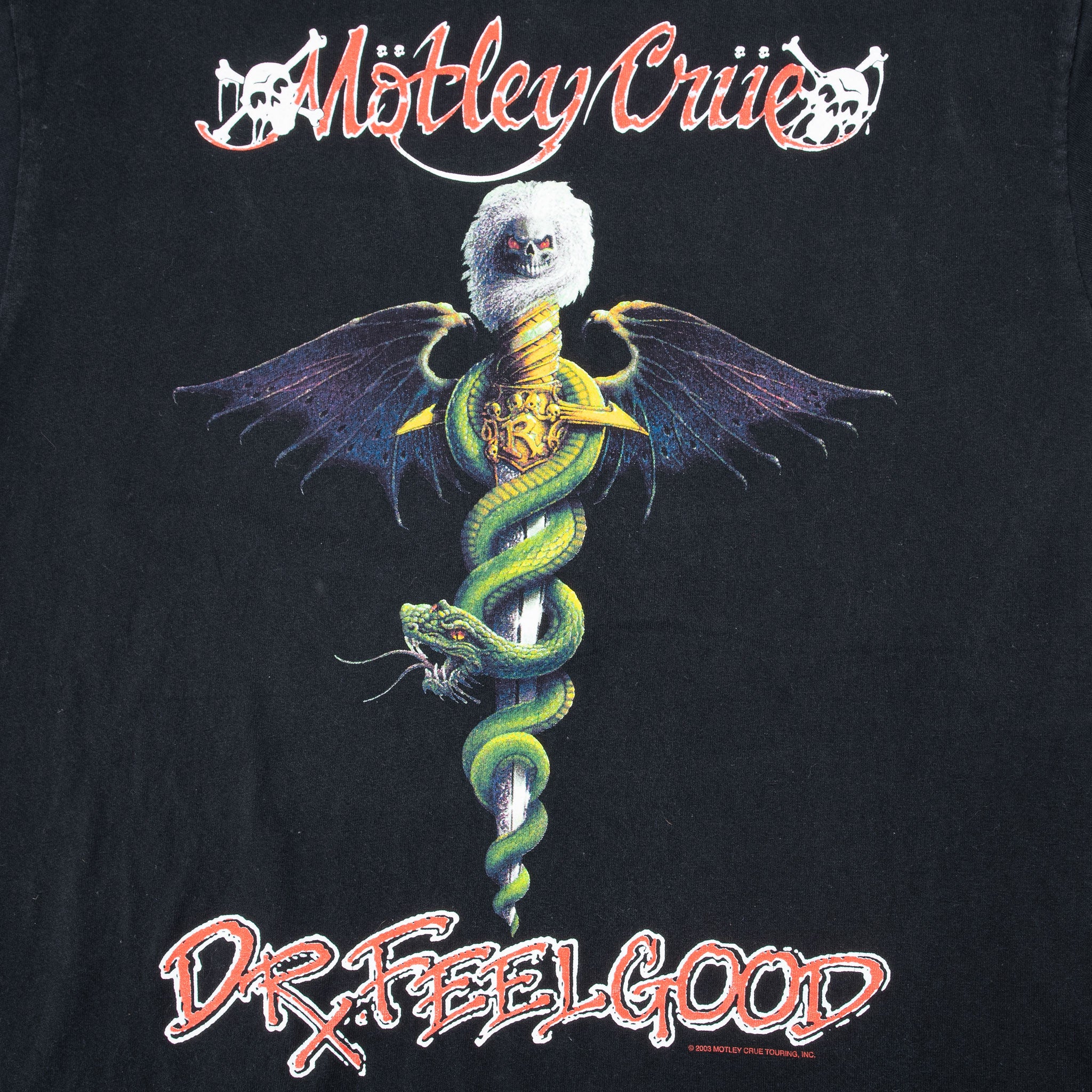 Vintage Motley Crue Dr Feelgood Tee Shirt 2003 Size Medium