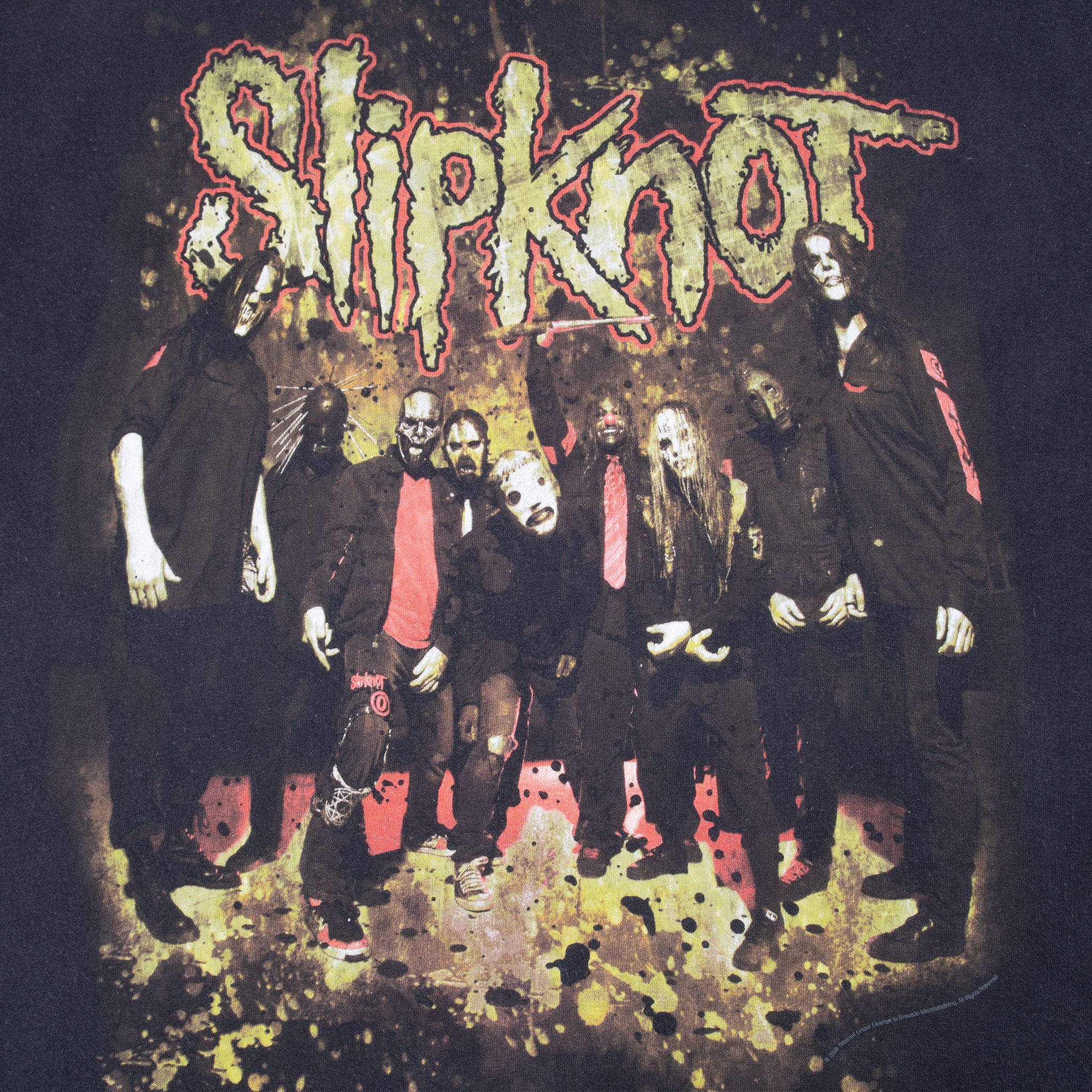 Vintage Slipknot 2009 Black Tee Shirt Size Large