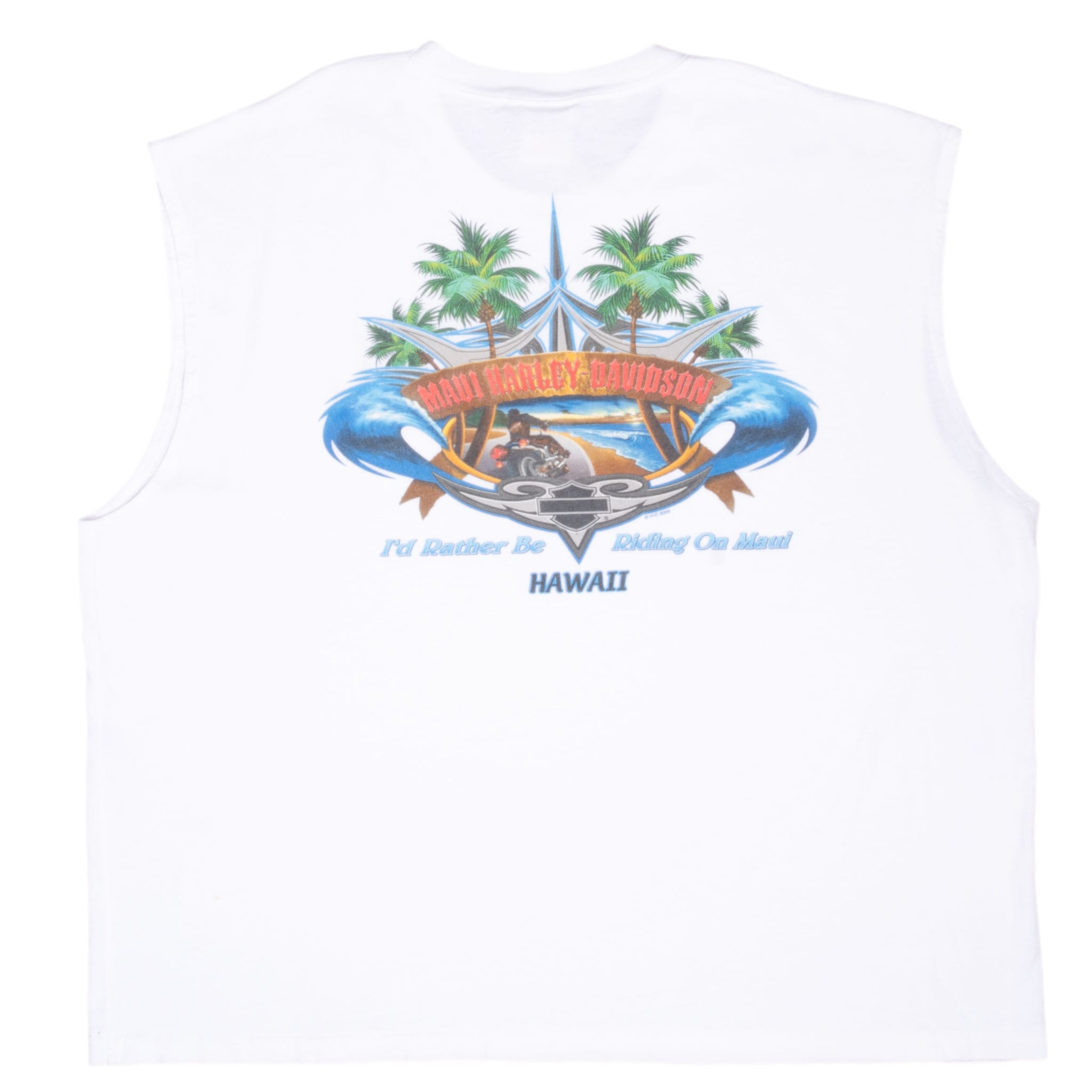 VINTAGE HARLEY DAVIDSON MAUI HAWAII TANK TOP TEE SHIRT 2006 SIZE 3XL