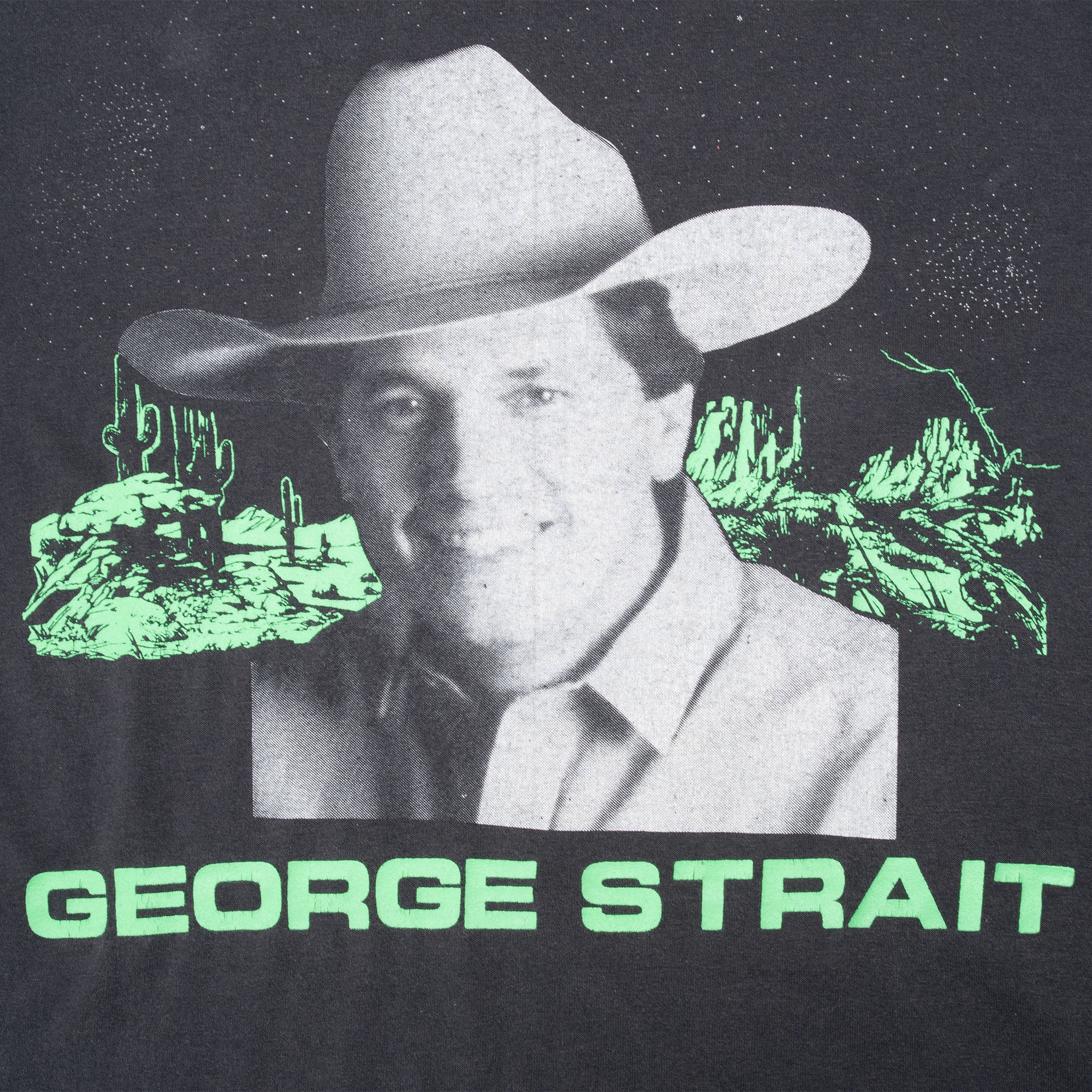 Vintage George Strait Entertainer Of The Year Early 1990S Tee Shirt Large Made In Usa With Single Stitch Sleeves