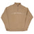 Vintage Nike Spell Out Quarter Zip Beige Sweatshirt 1990S Size XL