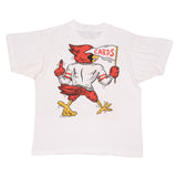 Vintage Louisville Cardinals Football Tee Shirt 1987 Size Large Made In USA With Single Stitch Sleeves.