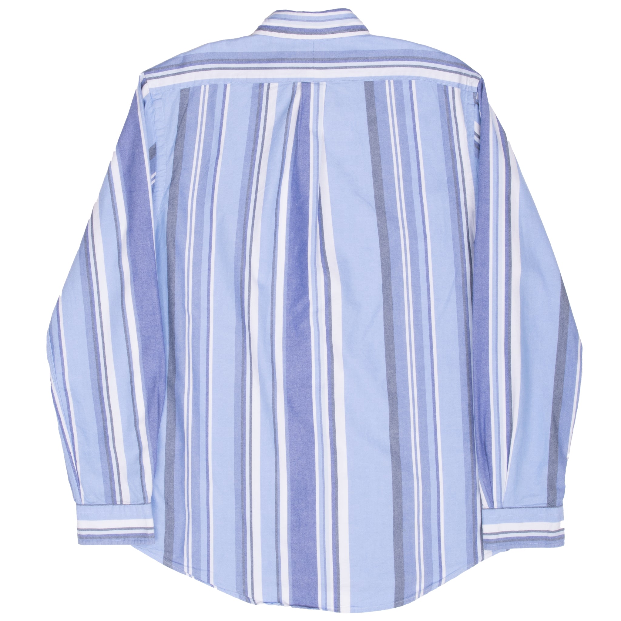 Vintage Ralph Lauren Blue Striped Shirt Size Medium