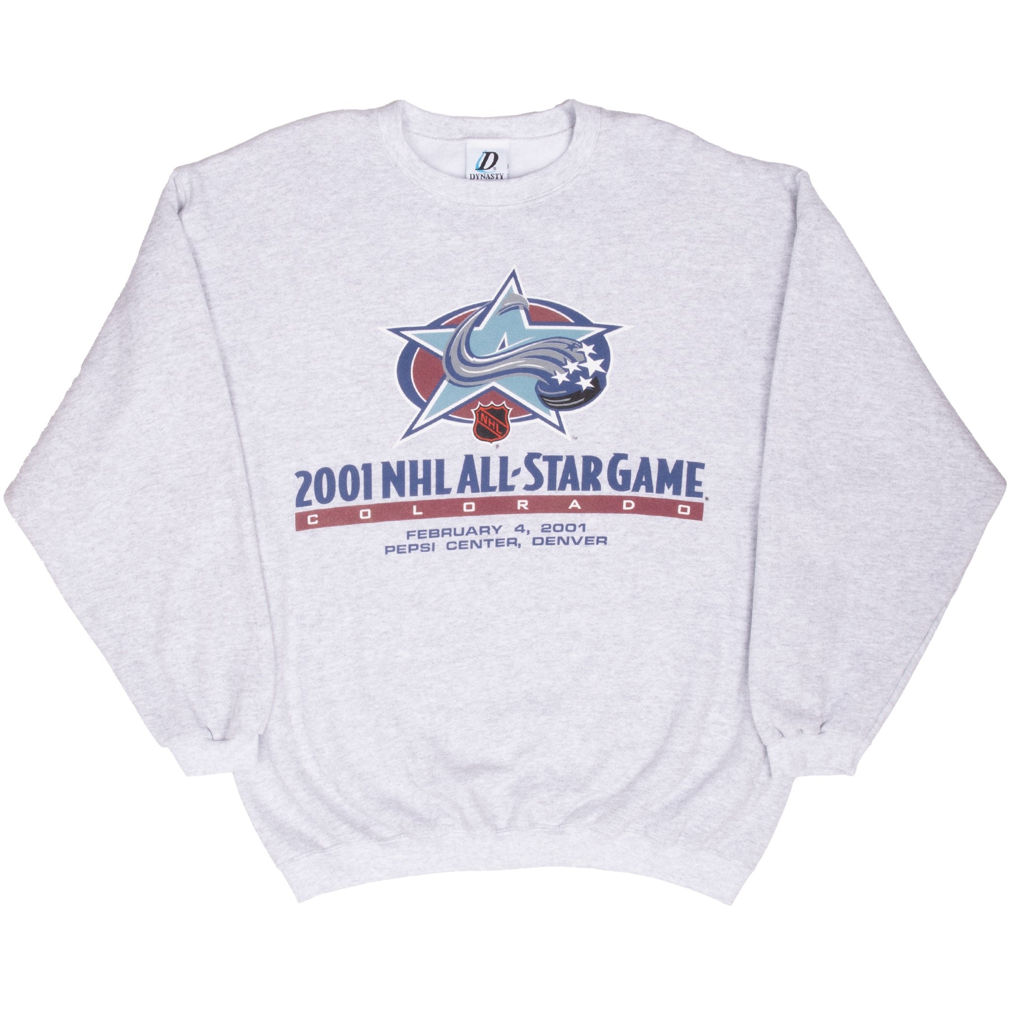 Vintage Nhl Colorado Avalanche All Star Game 2001 Sweatshirt Size Large