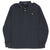 VINTAGE RALPH LAUREN DARK GREY LONG SLEEVE POLO SHIRT LARGE