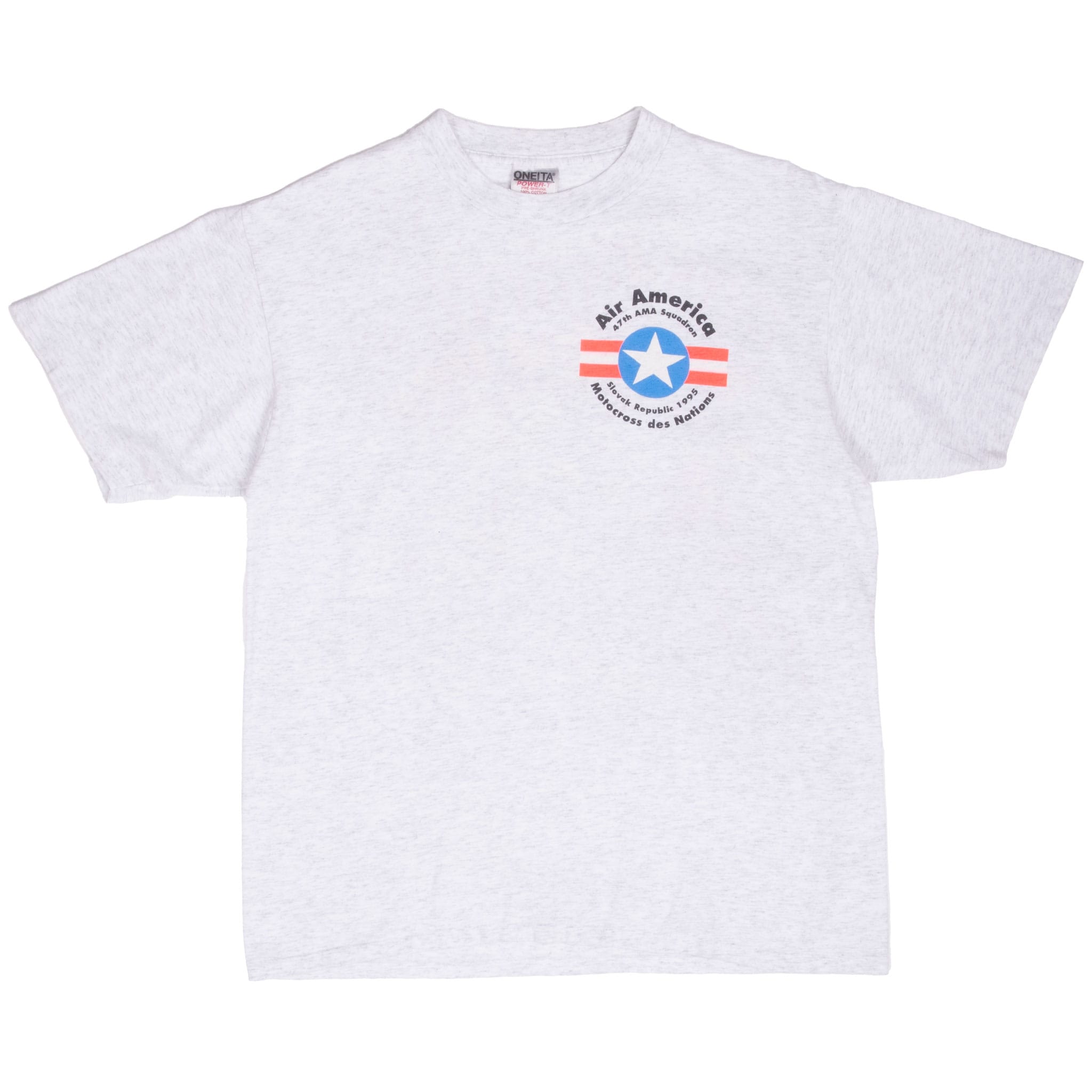 VINTAGE AMA MOTOCROSS DES NATIONS AIR AMERICA SLOVAK REPUBLIC 1995 TEE SHIRT LARGE