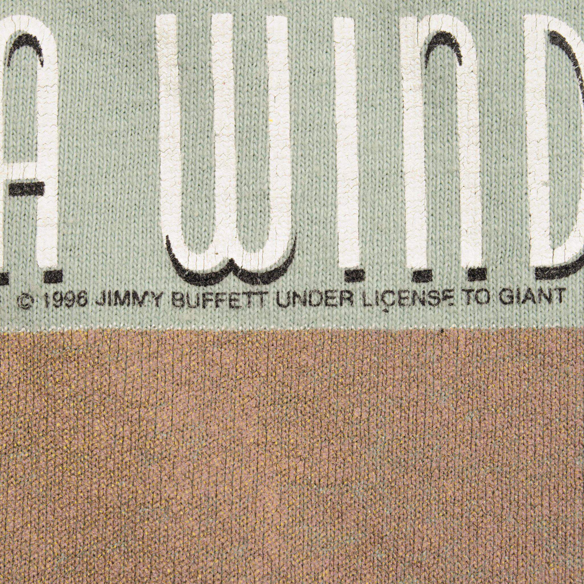 VINTAGE JIMMY BUFFET BANANA WIND TOUR TEE SHIRT 1996 SIZE XL