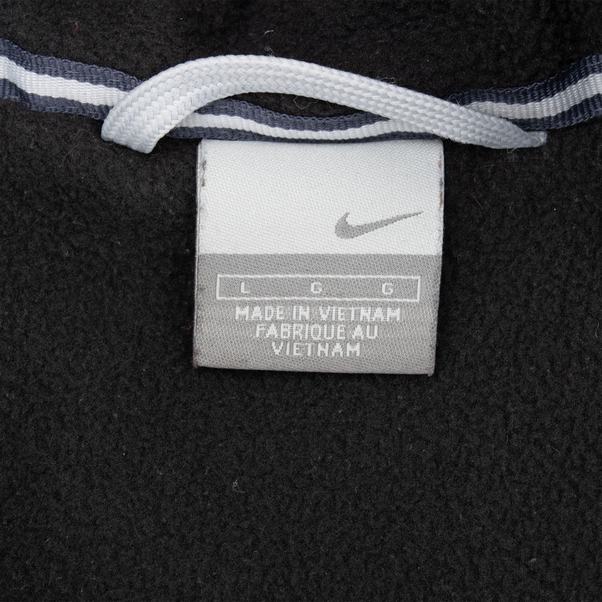 Vintage Nike Big Swoosh Dark Grey Hooded Windbreaker Jacket 2000S Size Large