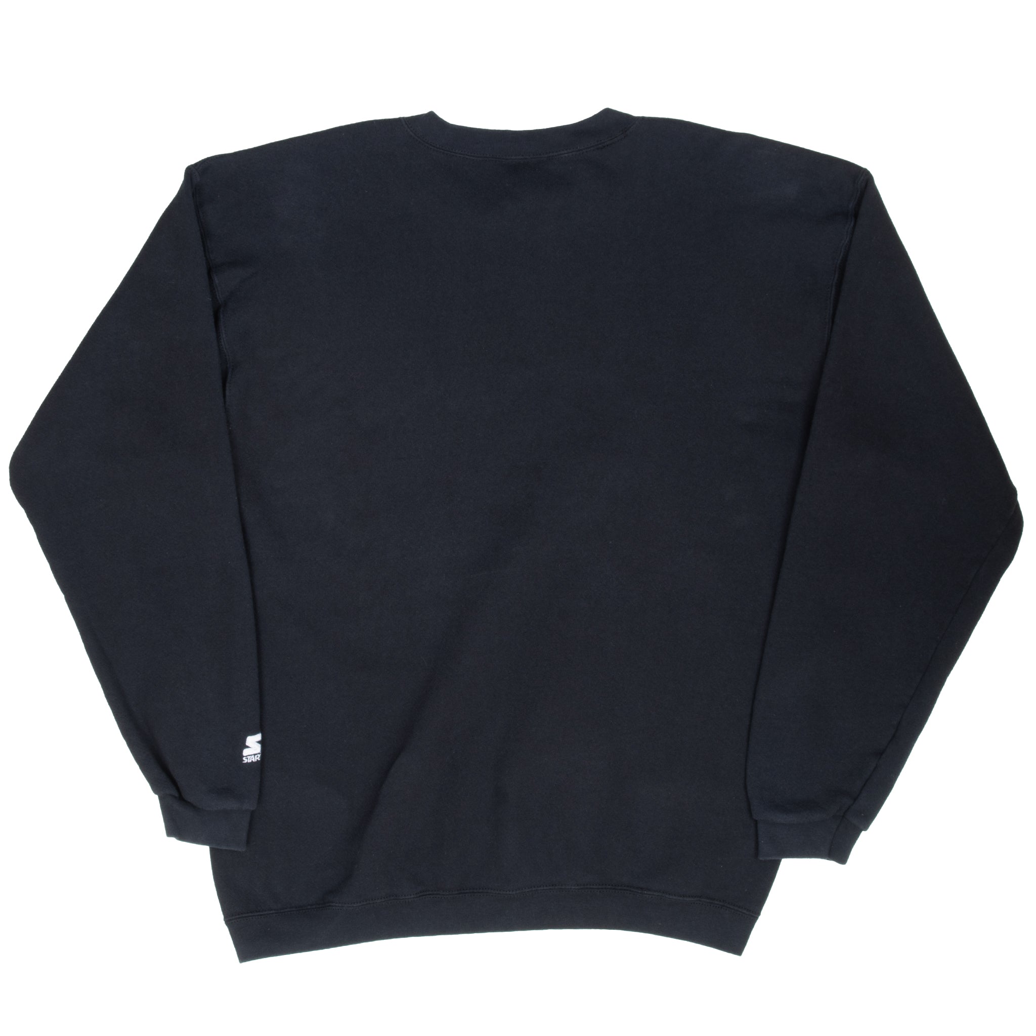 Vintage Black Starter Sweatshirt 1990S Size Large Made In Usa